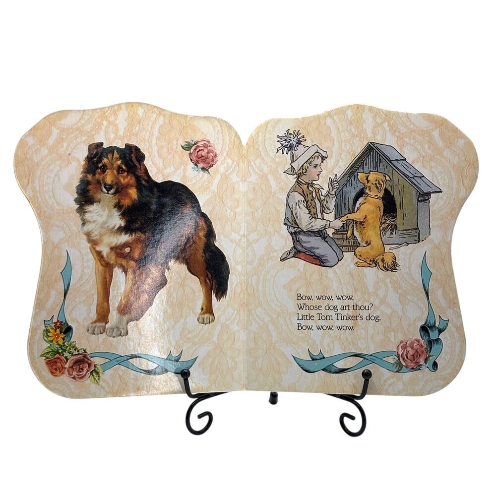 Vintage 1992 Puppy Victoriana Board Book by Longmeadow Press - Picture 3 of 4